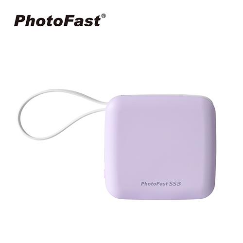 PhotoFast SSB mini充防爆充 固態行動電源10000mAh-紫色
