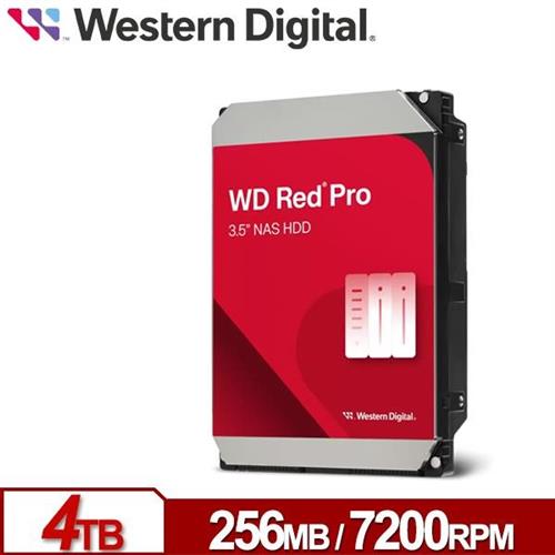 WD威騰 WD4005FFBX 紅標Pro 4TB 3.5吋NAS硬碟