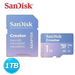 SanDisk Creator microSD 1TB 記憶卡 (附轉卡)