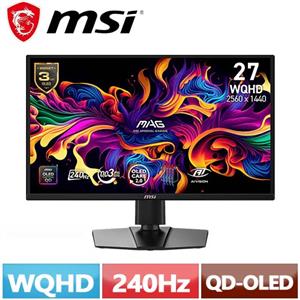 MSI微星 27型 MAG 272QP QD-OLED X24 電競螢幕