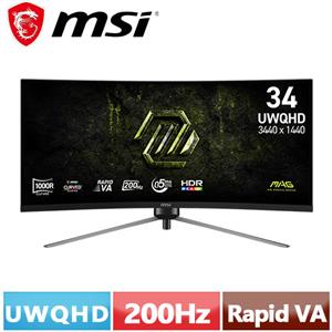 MSI微星 34型 MAG 345CQRF E20 曲面電競螢幕