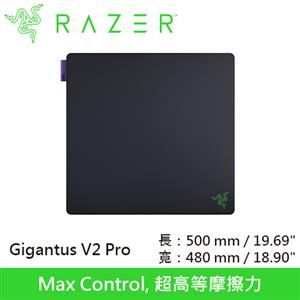 Razer 雷蛇 Gigantus V2 Pro Max Control 巨甲蟲 滑鼠墊 L