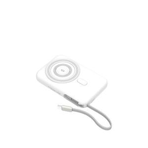 SEEK 3合1半固態磁吸無線充 固態行動電源 白 9900mAh