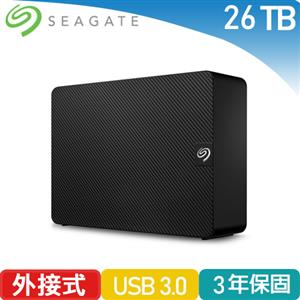Seagate 希捷 新黑鑽 3.5吋 26TB 桌上型外接硬碟 (STKP26000400)