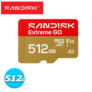 SANDISK Extreme GO microSD UHS-I 512GB 記憶卡
