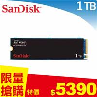 SanDisk SSD PLUS M.2 NVMe PCIe Gen 3.0 1TB 內接式硬碟