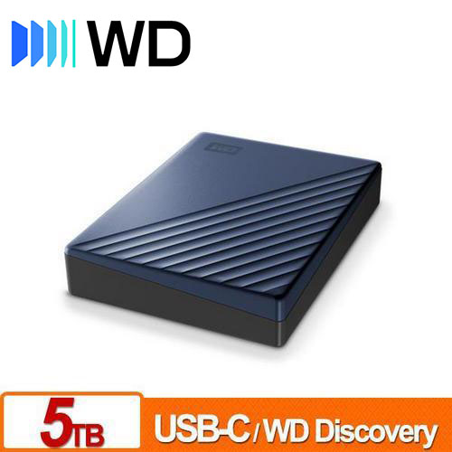 WD 威騰 My Passport Ultra 5TB(星曜藍) 2.5吋USB-C行動硬碟