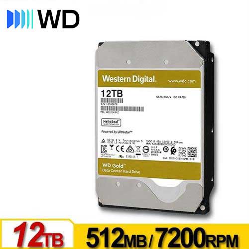 WD威騰 WD122KRYZ 金標 12TB 3.5吋企業級硬碟