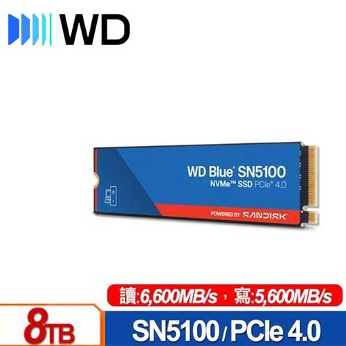 WD Blue SN5100 1TB M.2 PCIe 4.0 NVMe SSD