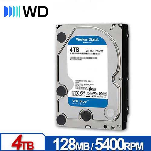 WD 威騰 藍標 4TB 3.5吋 SATA 硬碟 WD40EZZX