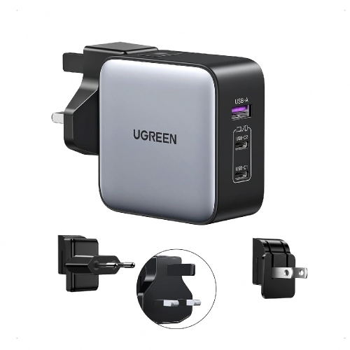 UGREEN 綠聯 65W GaN快充 2C1A 多國轉接充電器
