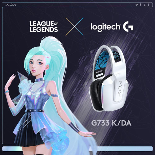 Logitech羅技 KDA 限量版 G733 無線RGB炫光電競耳機麥克風