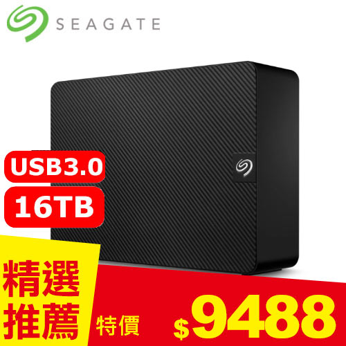 Seagate希捷 新黑鑽 3.5吋 16TB 桌上型硬碟(STKP16000400)