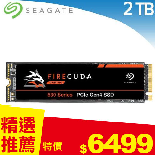 Seagate火梭魚【FireCuda 530】2TB Gen4 PCIE SSD 固態硬碟