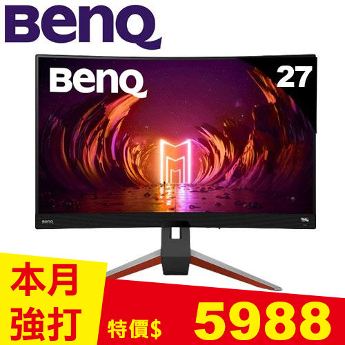 BenQ明基 27型 MOBIUZ EX2710R 1000R曲面電競螢幕