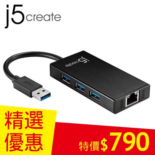 j5create JUH470 USB 3.0多功能擴充卡