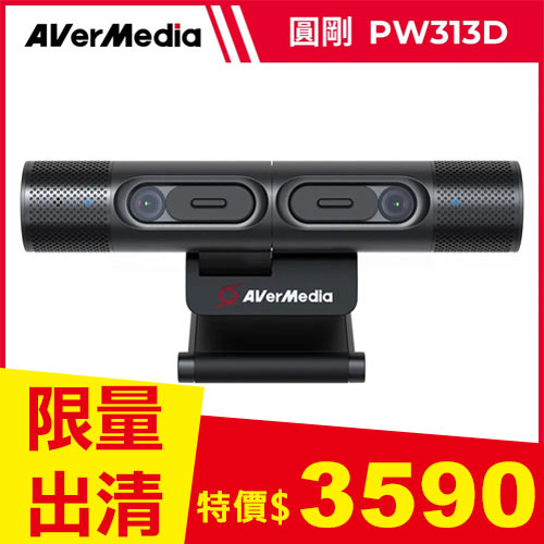AverMedia 圓剛 PW313D 雙鏡頭網路攝影機