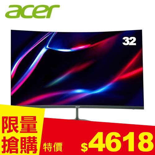 ACER宏碁 32型 ED320QR S3 曲面電競螢幕