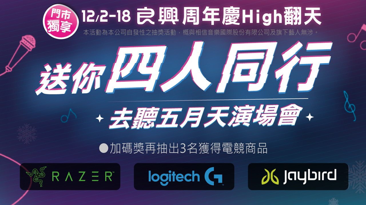 周年慶High翻天！四人同行去聽五月天演唱會