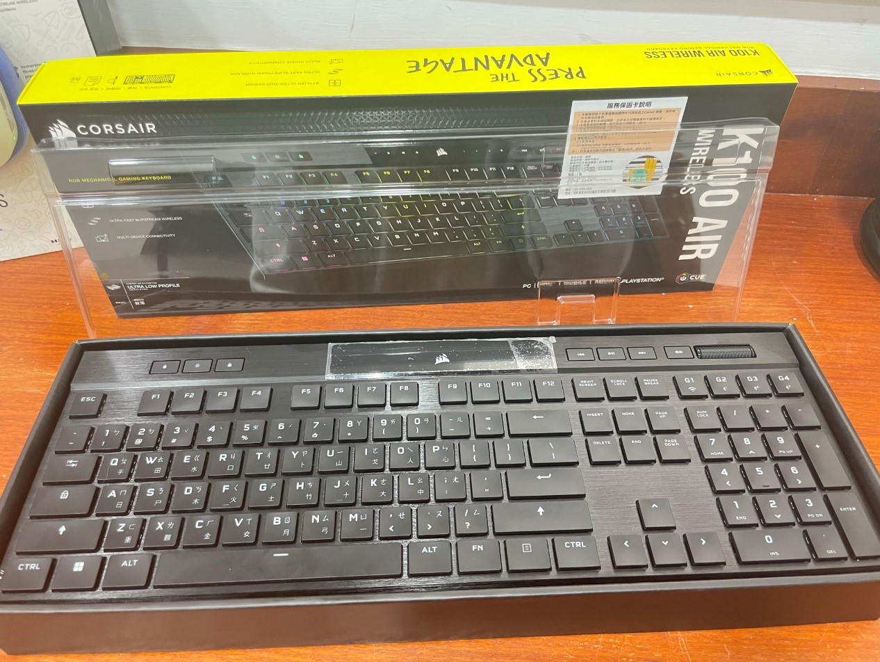 超薄黑科技鍵盤開箱：海盜船 K100 AIR Wireless